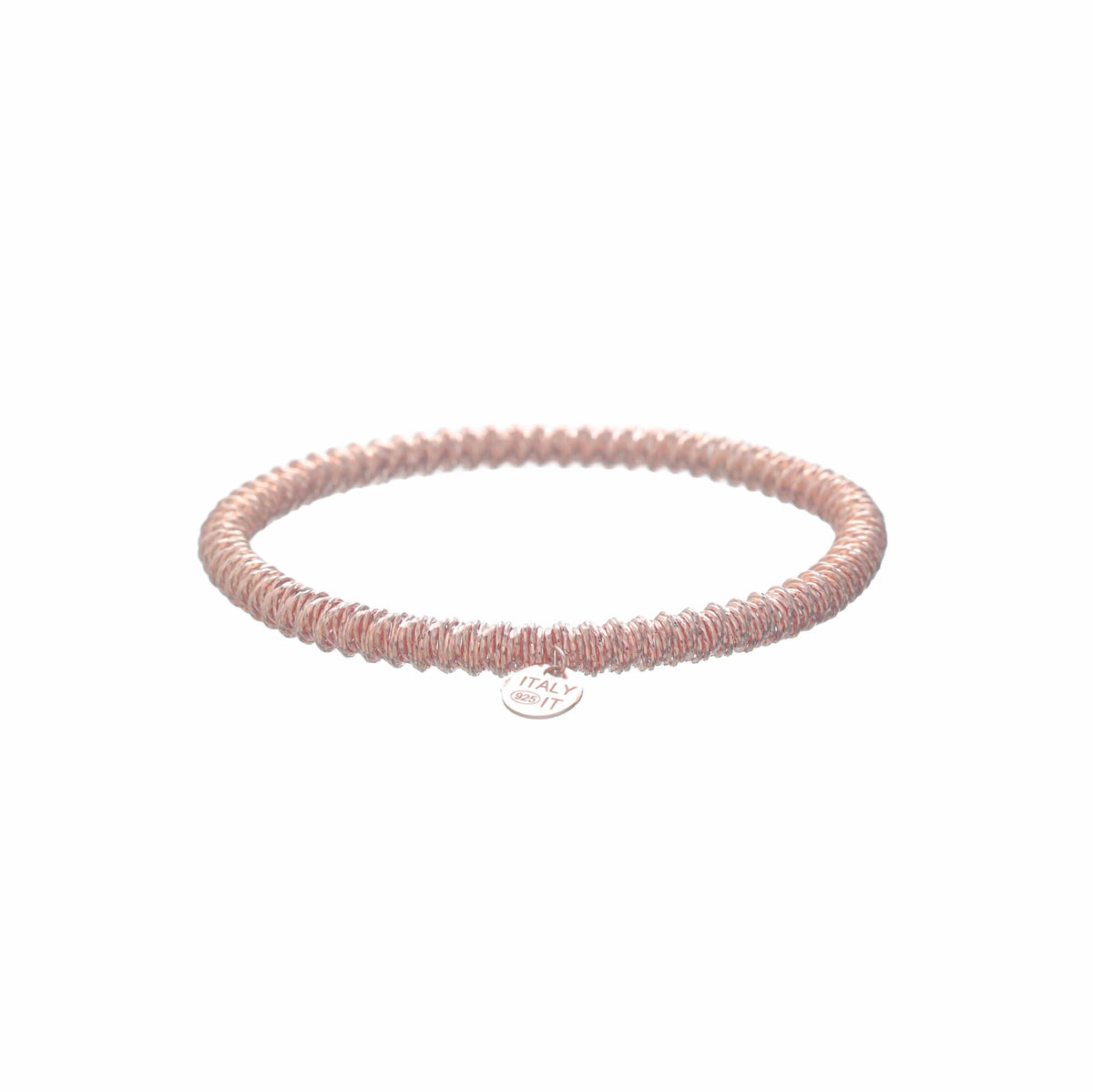 925 Silver Rosé Coil Luxe Kada - 925 sterling silver bracelet by Tassya Silver