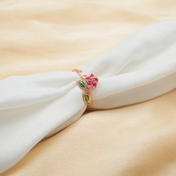 925 Silver Rose Gold Garden Bloom Ring