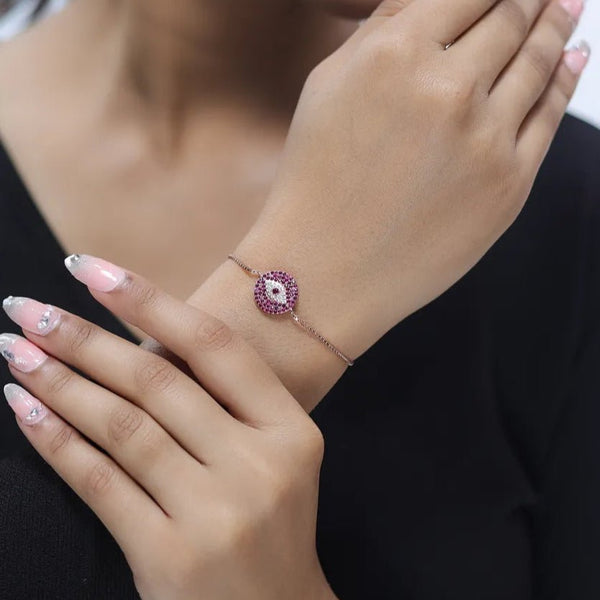 925 Silver Rosegold Blush Aura Bracelet