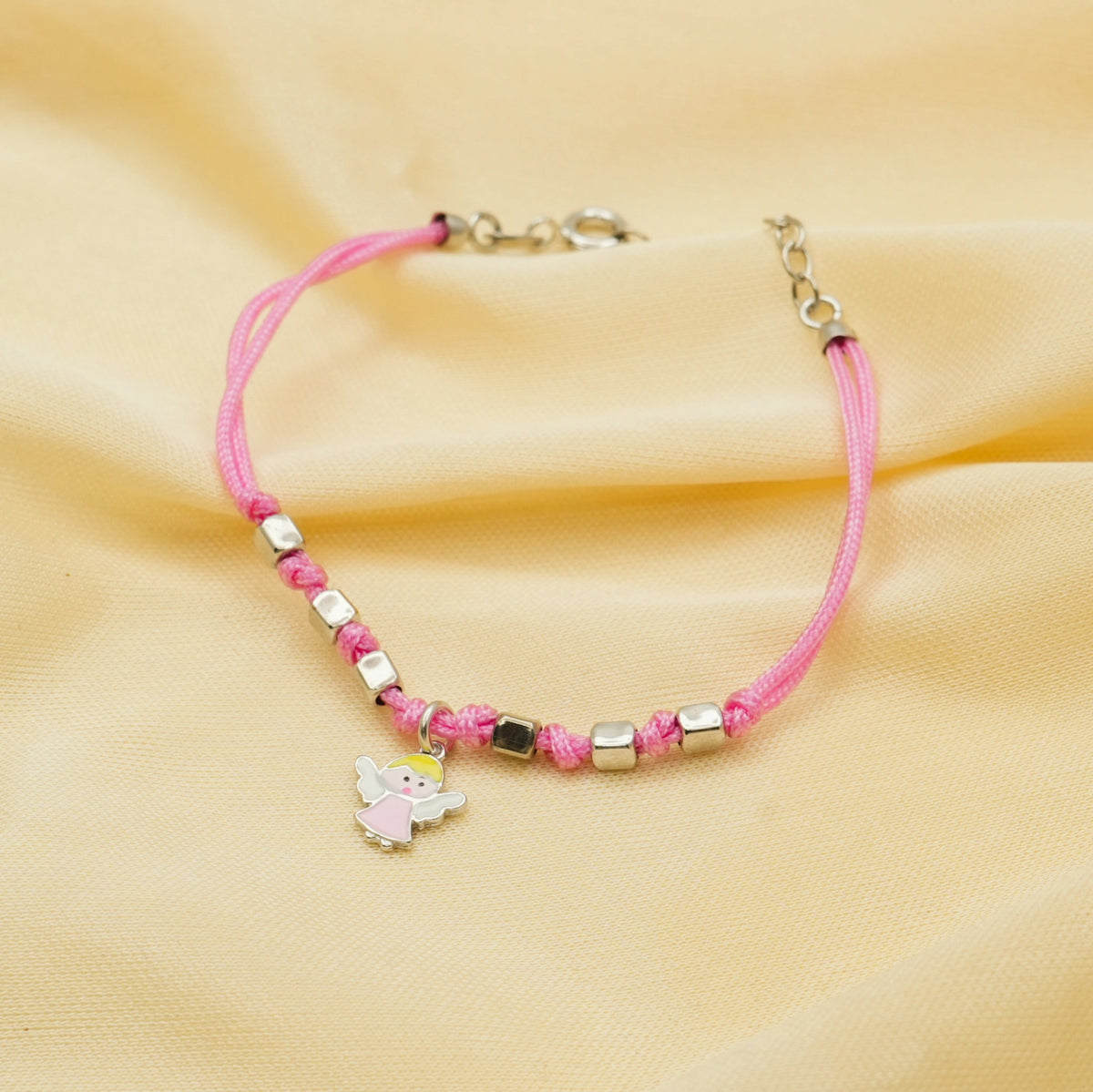 925 Silver Angel Charm Bracelet - 925 sterling silver bracelet by Tassya Silver