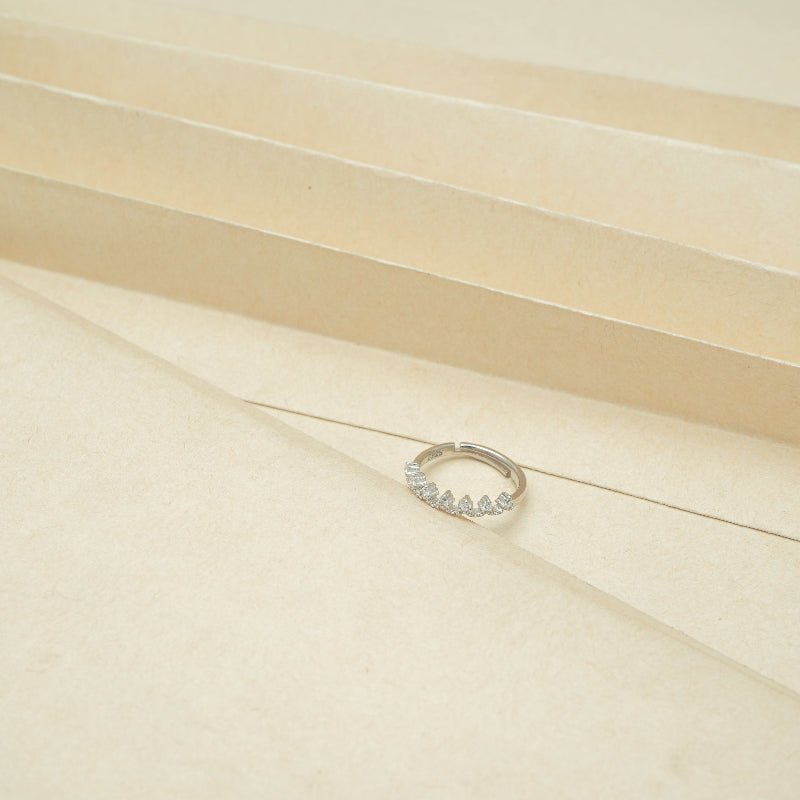 925 Silver Aura Band Ring - 925 sterling silver ring by Tassya Silver