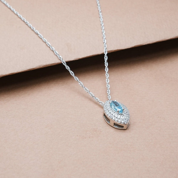 925 Silver Blue Mirage Pendant