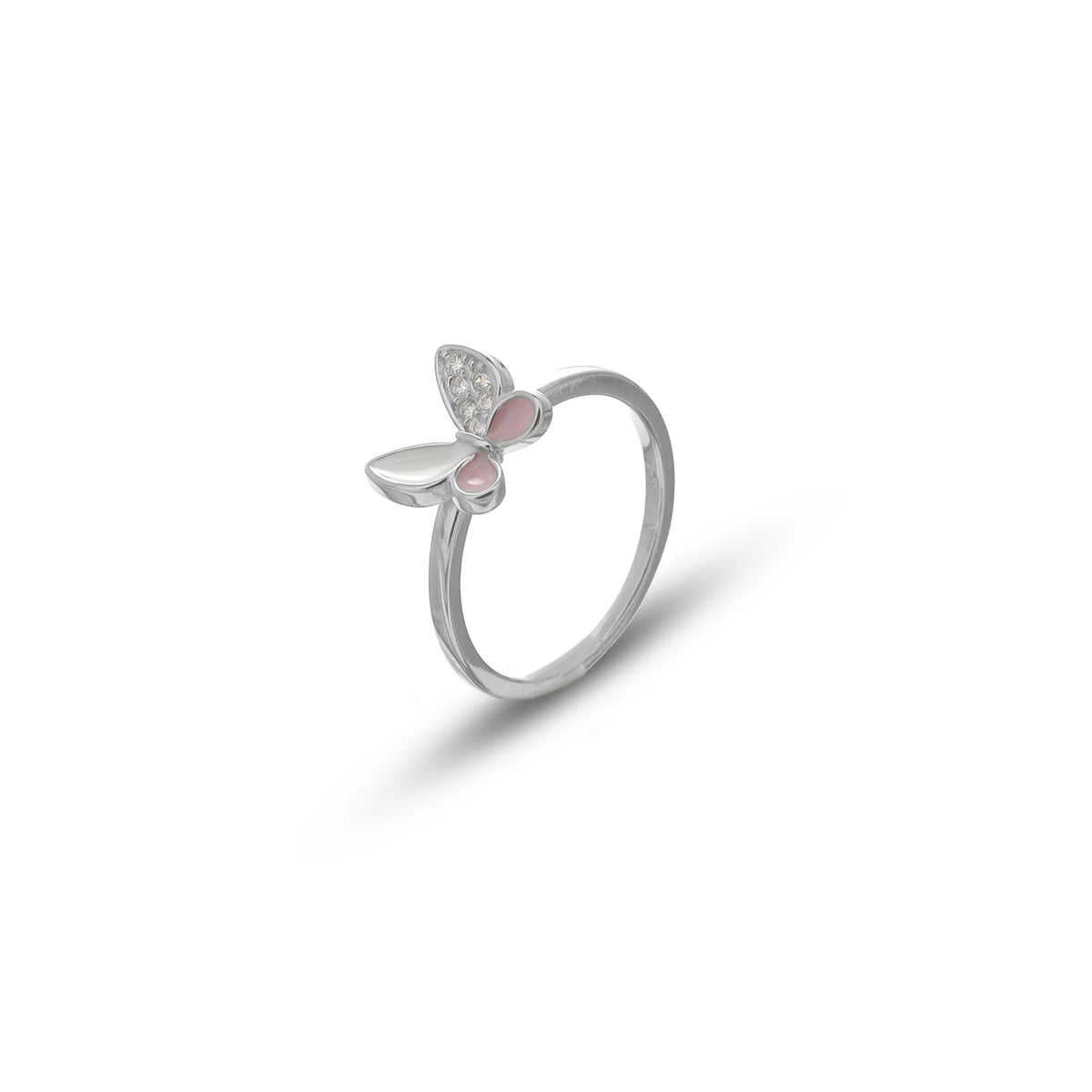 925 Silver Blush Flutter Butterfly Ring - 925 sterling silver ring by Tassya Silver