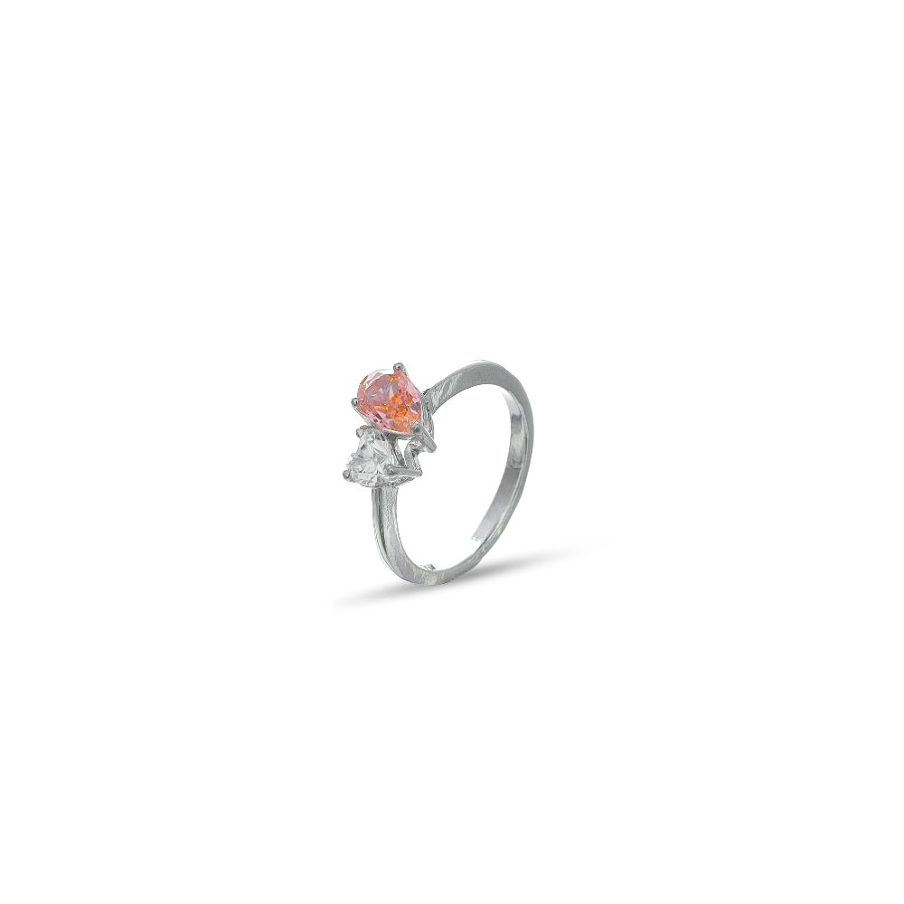 925 Silver Blush Heart Ring - 925 sterling silver ring by Tassya Silver