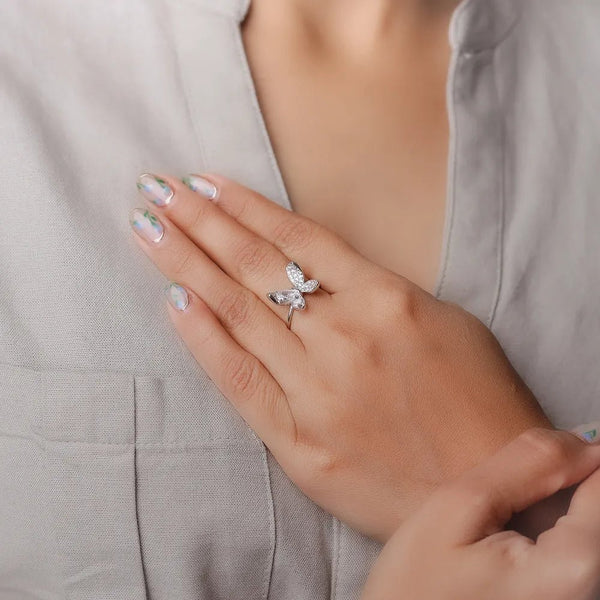 925 Silver Butterfly Elegance Ring