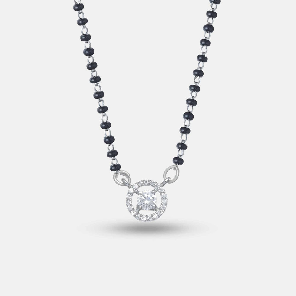 925 Silver Circle Shine Mangalsutra - 925 sterling silver mangalsutra by Tassya Silver
