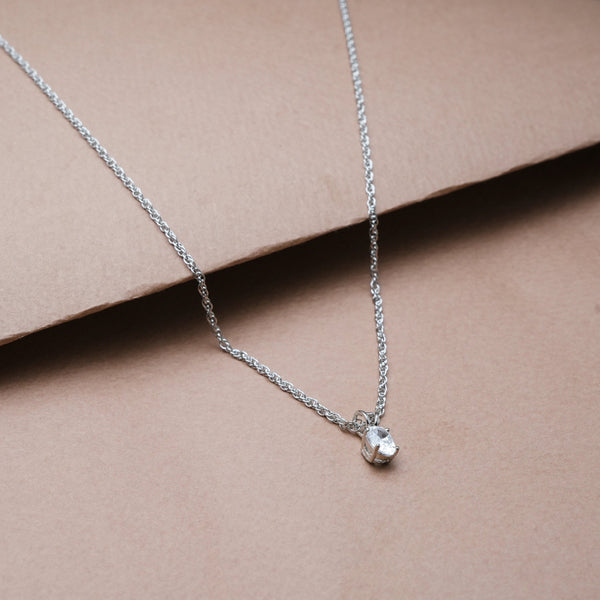 925 Silver Classic Solitaire Pendant