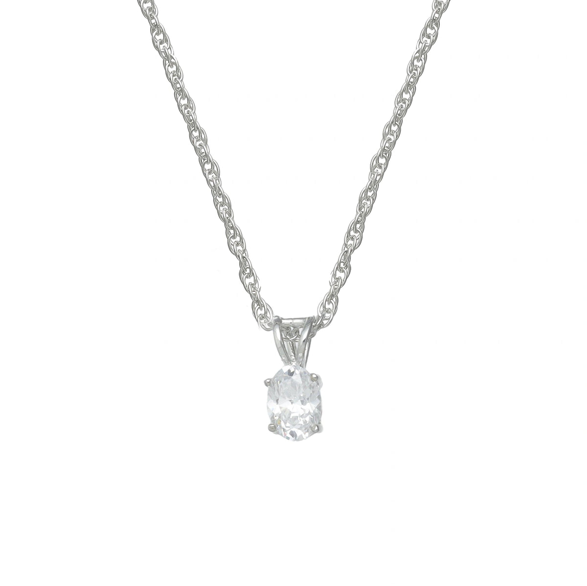 925 Silver Classic Solitaire Pendant - 925 sterling silver pendant by Tassya Silver