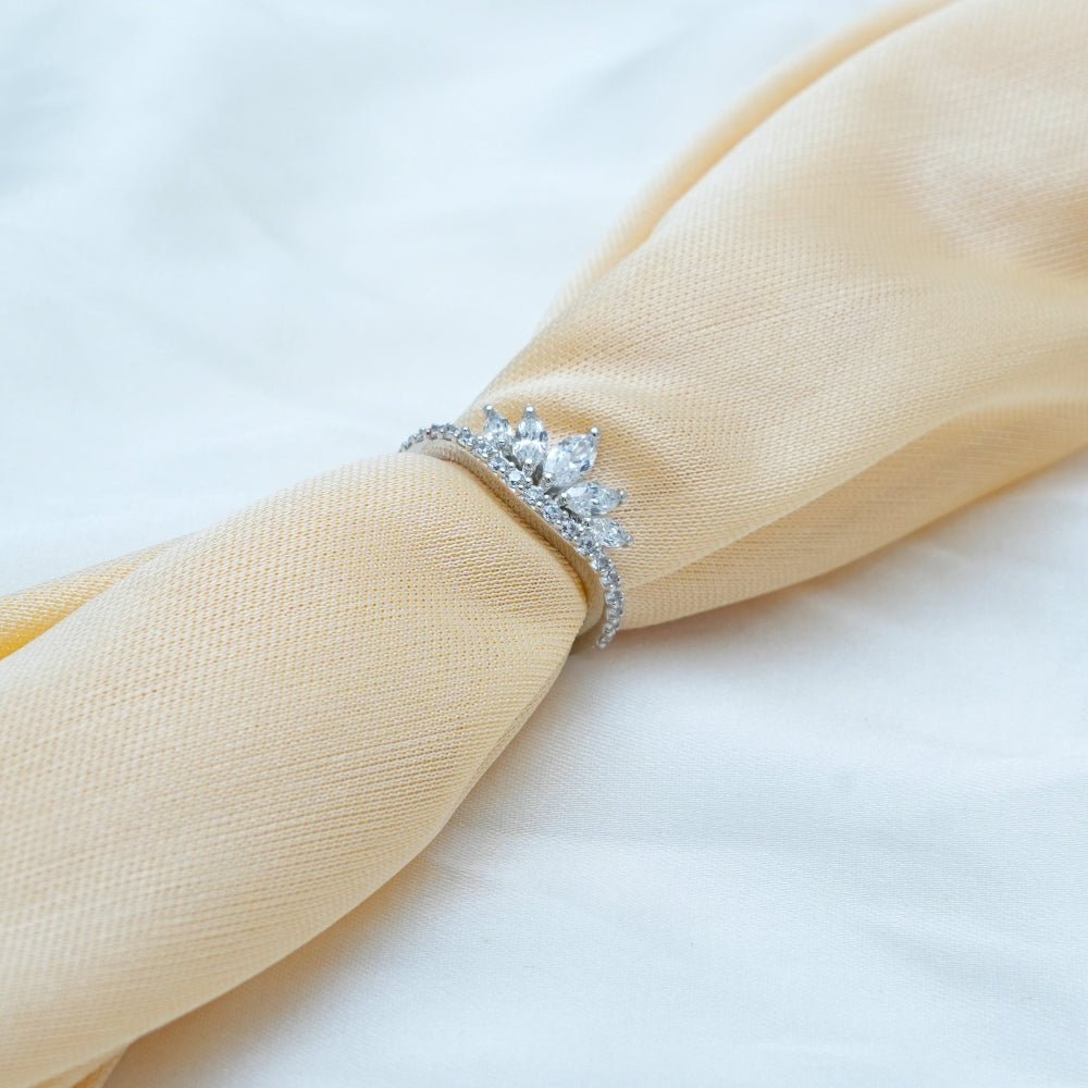 925 Silver Crown Spark Ring - 925 sterling silver ring by Tassya Silver