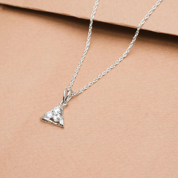 925 Silver Crystal Prism Pendant