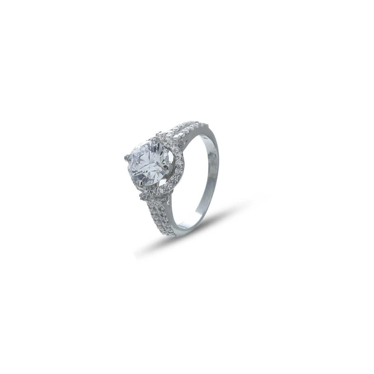 925 Silver Diamond Luxe Ring - 925 sterling silver ring by Tassya Silver