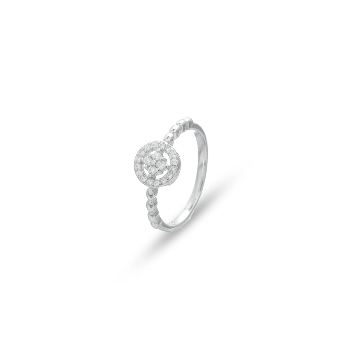 925 Silver Elora Dew Minimal Ring - 925 sterling silver ring by Tassya Silver