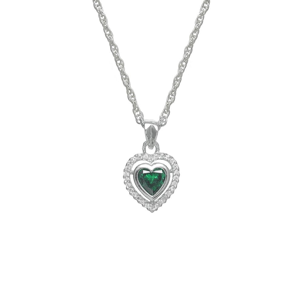 925 Silver Enchanted Heart Pendant - 925 sterling silver pendant by Tassya Silver