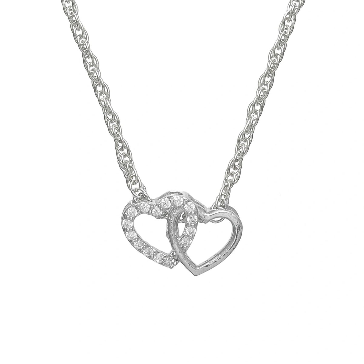 925 Silver Eternal Hearts Pendant - 925 sterling silver pendant by Tassya Silver