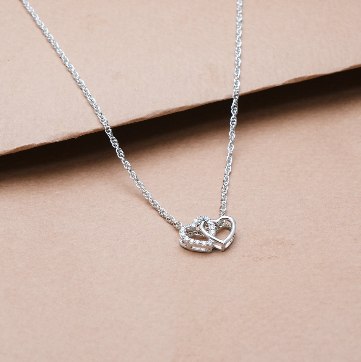 925 Silver Eternal Hearts Pendant - 925 sterling silver pendant by Tassya Silver