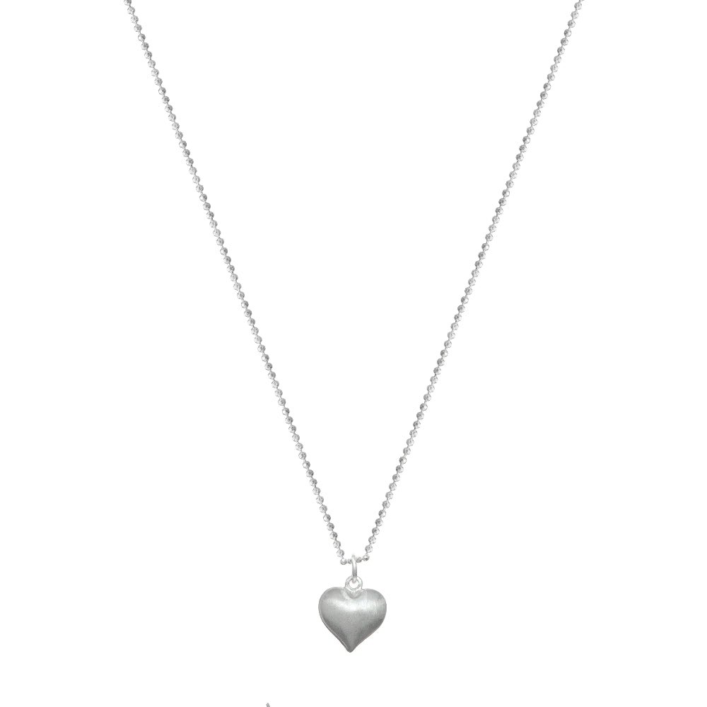 925 Silver Eternal Love Heart Chain Pendant - 925 sterling silver pendant by Tassya Silver