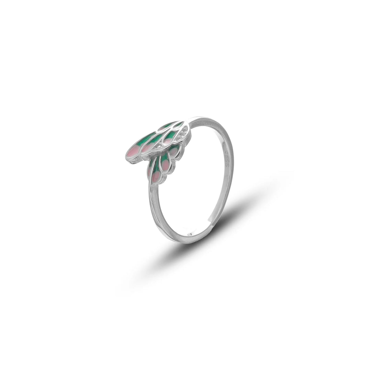 925 Silver Flutter Whisper Minimal Ring - 925 sterling silver ring by Tassya Silver