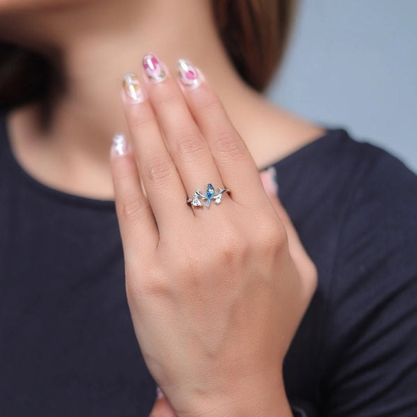925 Silver Forest Perch Ring
