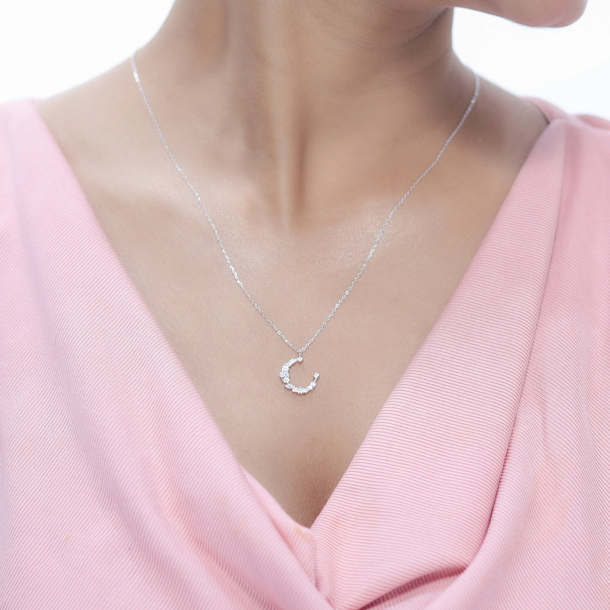 925 Silver Fortune’s Horseshoe Chain Pendant - 925 sterling silver pendant by Tassya Silver