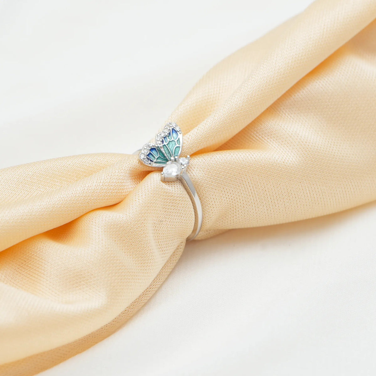 925 Silver Garden Fairy Minimal Ring - 925 sterling silver ring by Tassya Silver