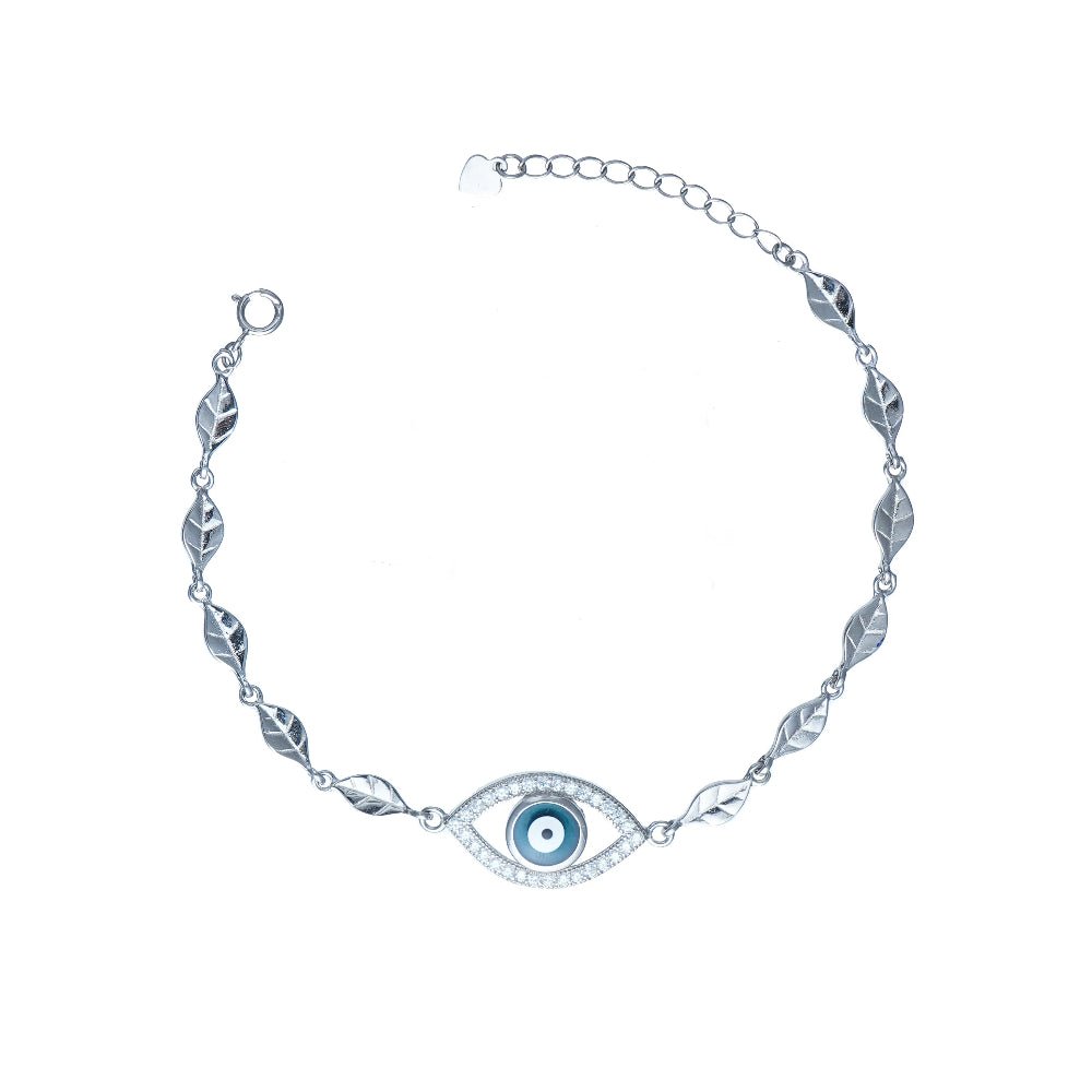 925 Silver Grace Eye Bracelet - 925 sterling silver bracelet by Tassya Silver