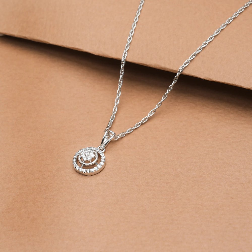 925 Silver Halo Spark Pendant - 925 sterling silver pendant by Tassya Silver