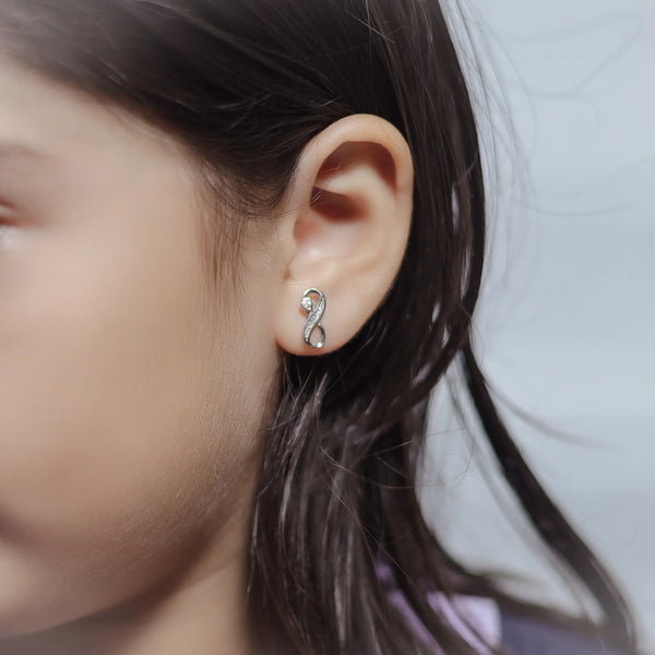 925 Silver Infinite Grace Earrings for Baby