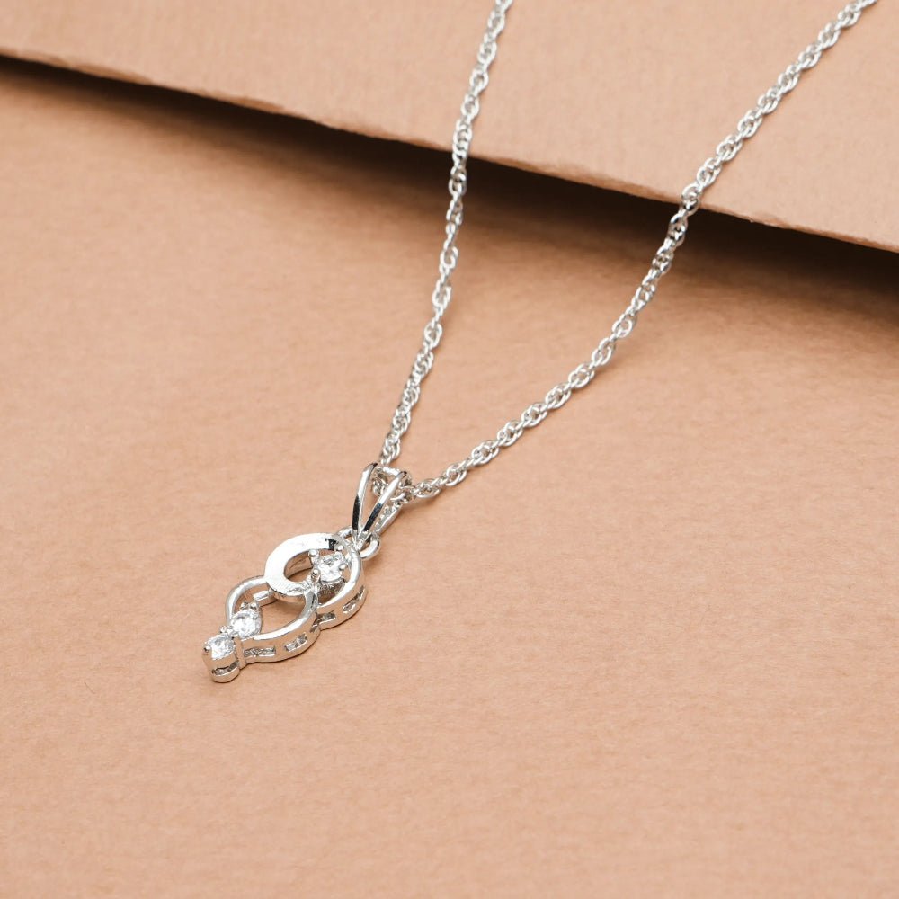 925 Silver Seraphina Circle Pendant - 925 sterling silver pendant by Tassya Silver