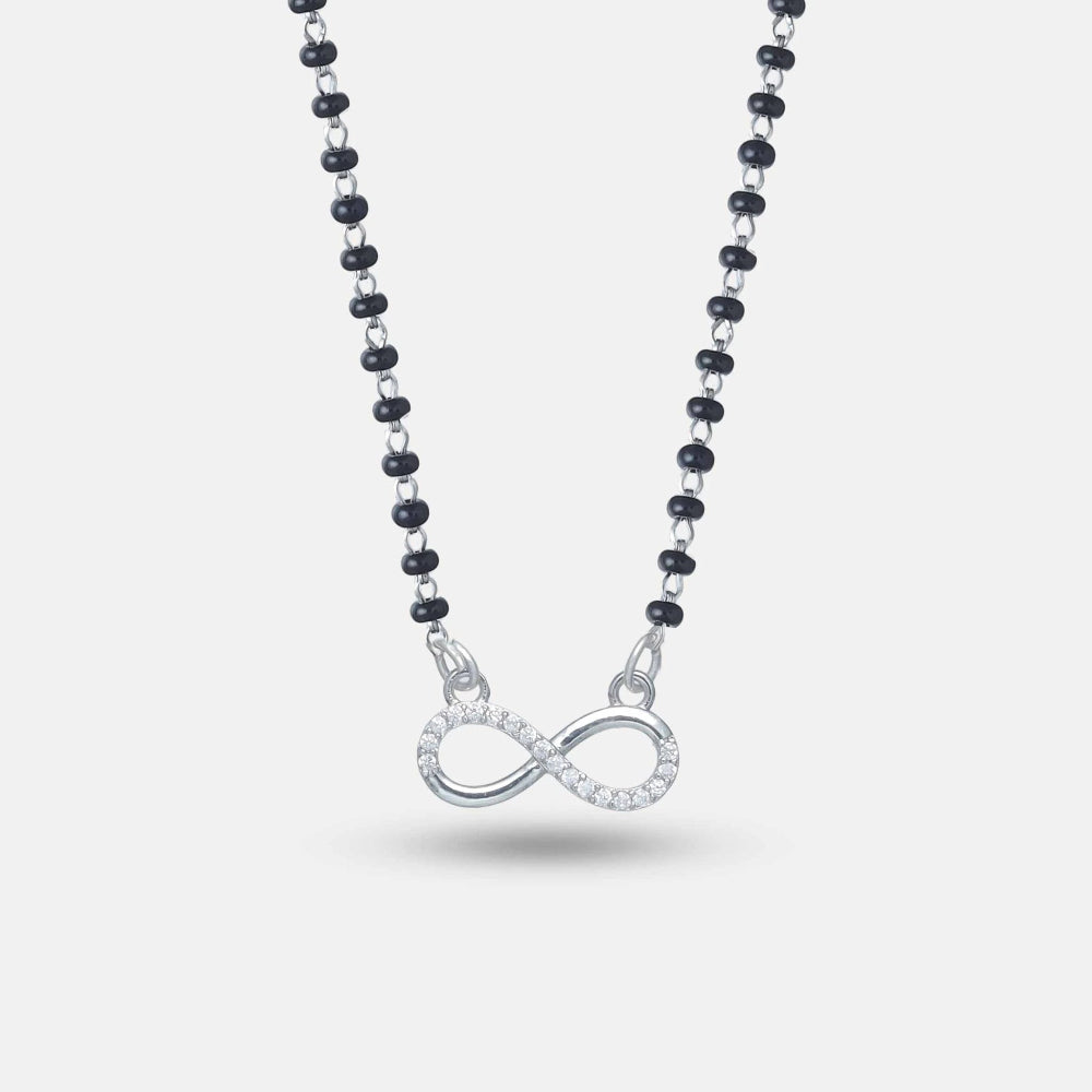 925 Silver Infinity Spark Mangalsutra - 925 sterling silver mangalsutra by Tassya Silver