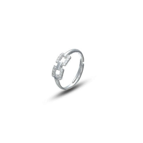 925 Silver Intertwined Ring - 925 sterling silver ring by Tassya Silver