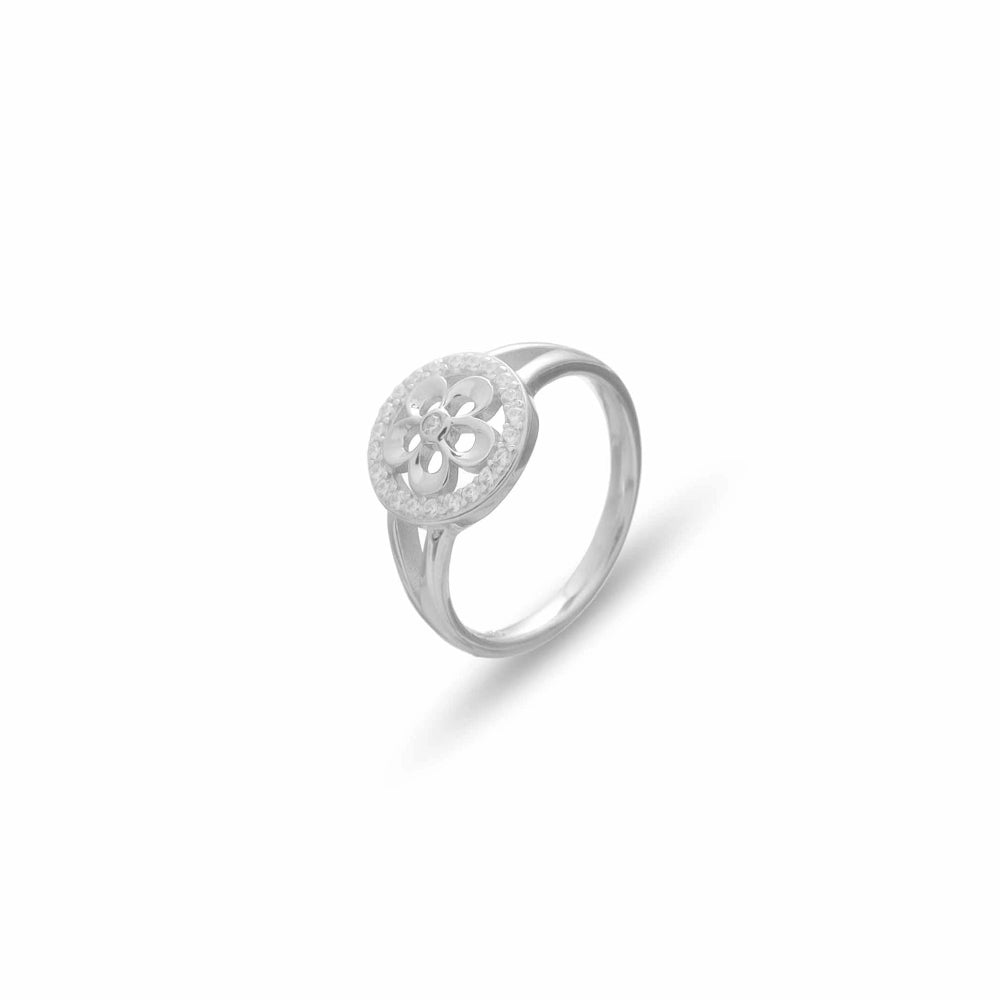 925 Silver Lotus Embrace Ring - 925 sterling silver ring by Tassya Silver