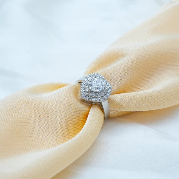 925 Silver Love Glow Ring