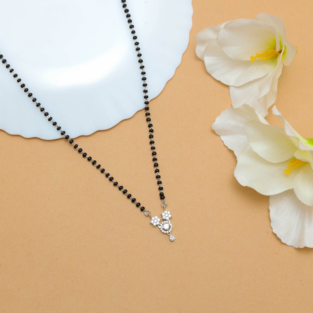 925 Silver Love’s Blossom Mangalsutra - 925 sterling silver mangalsutra by Tassya Silver