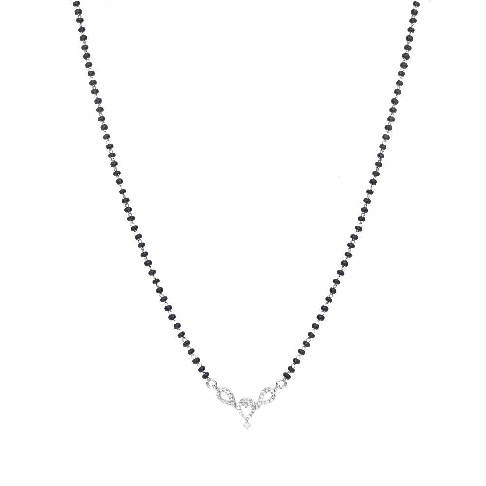925 Silver Love’s Embrace Mangalsutra - 925 sterling silver mangalsutra by Tassya Silver