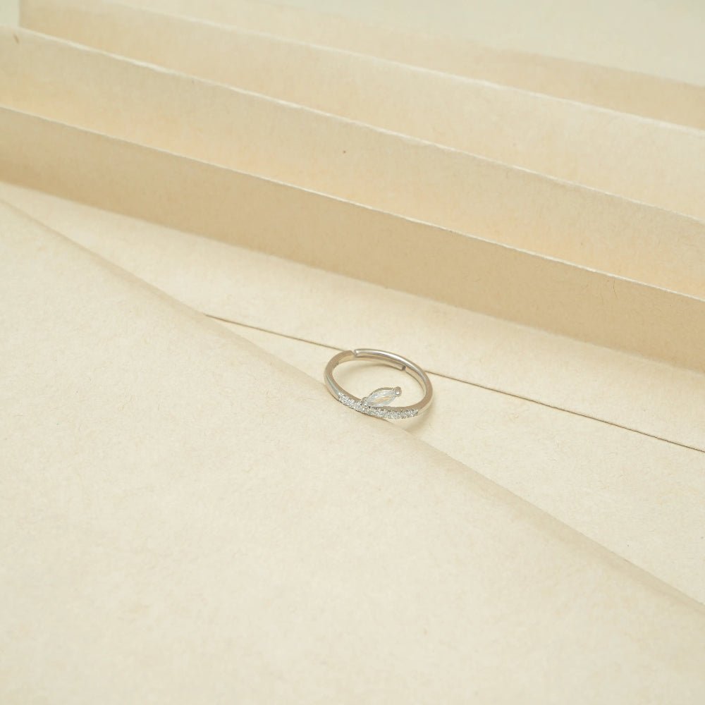 925 Silver Marquise Spark Ring - 925 sterling silver ring by Tassya Silver