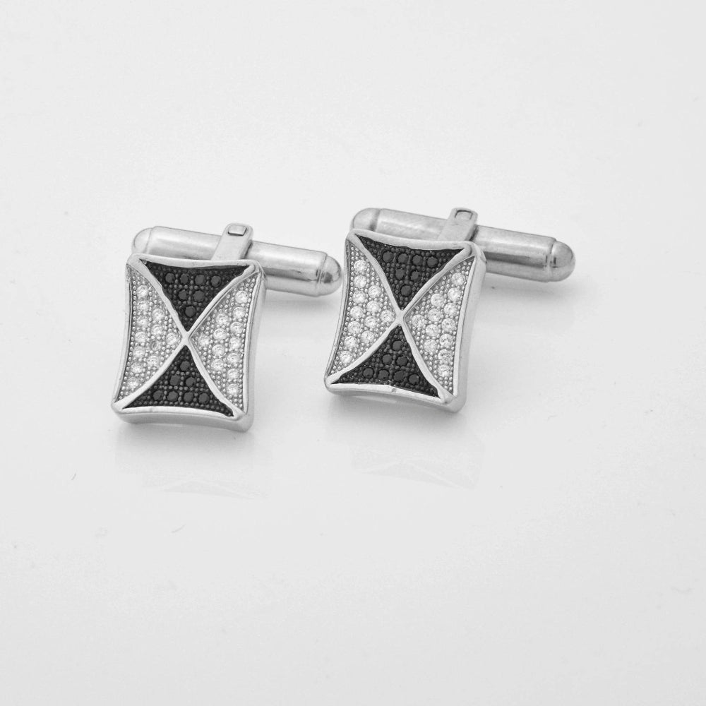 925 Silver Midnight Star Cufflinks - 925 sterling silver jewellery by Tassya Silver