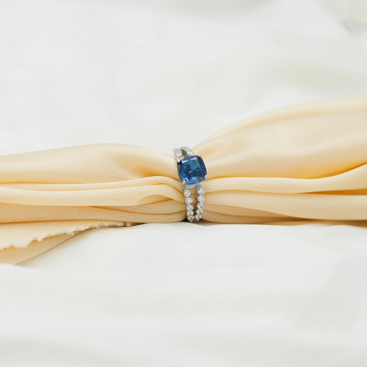 925 Silver Midnight Stone Ring - 925 sterling silver ring by Tassya Silver
