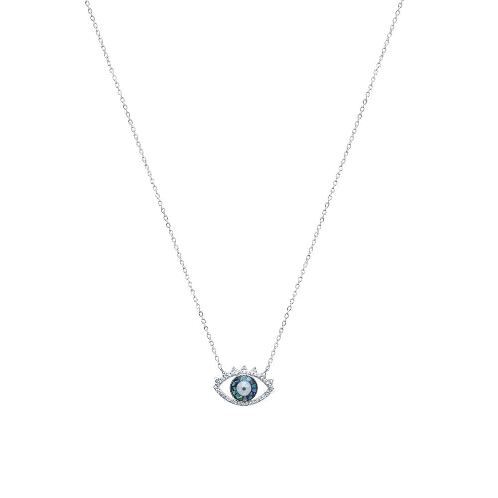 925 Silver Mystic Eye Chain Pendant - 925 sterling silver pendant by Tassya Silver