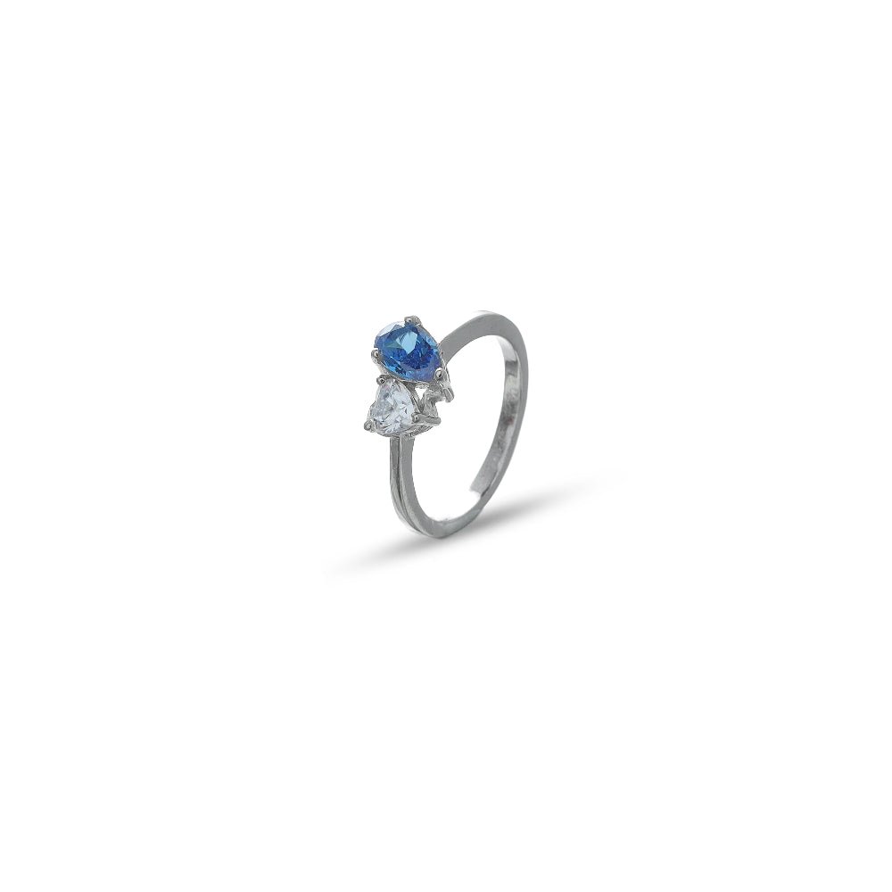 925 Silver Ocean Heart Ring - 925 sterling silver ring by Tassya Silver