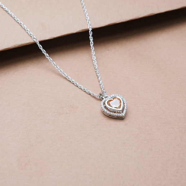 925 Silver Peachy Love Pendant