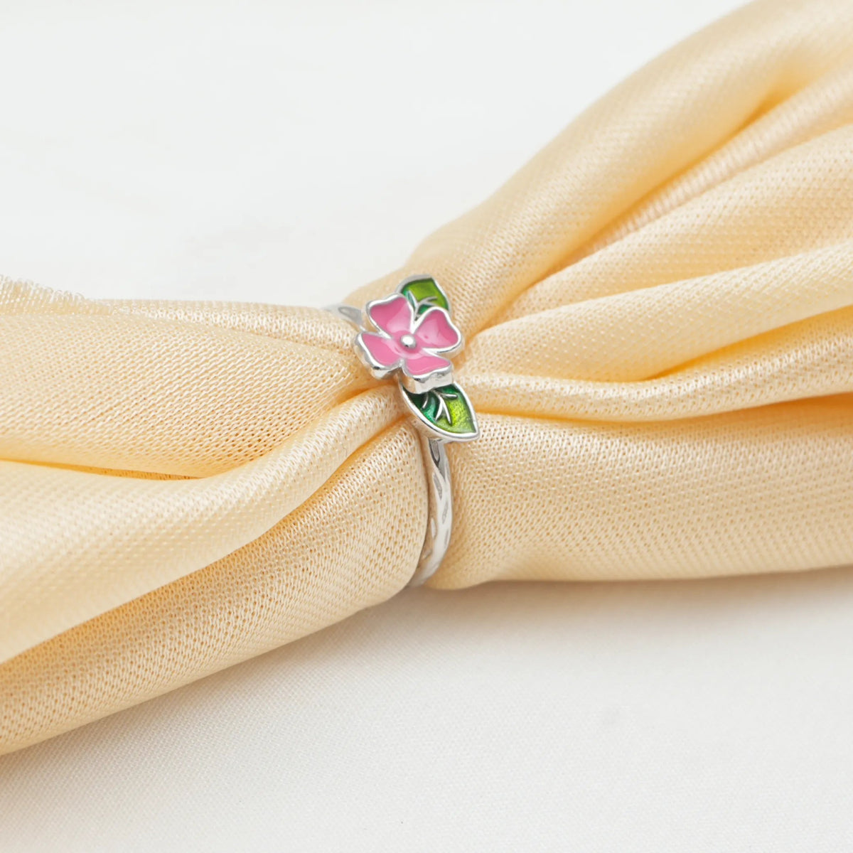 925 Silver Petal Bloom Floral Ring - 925 sterling silver ring by Tassya Silver