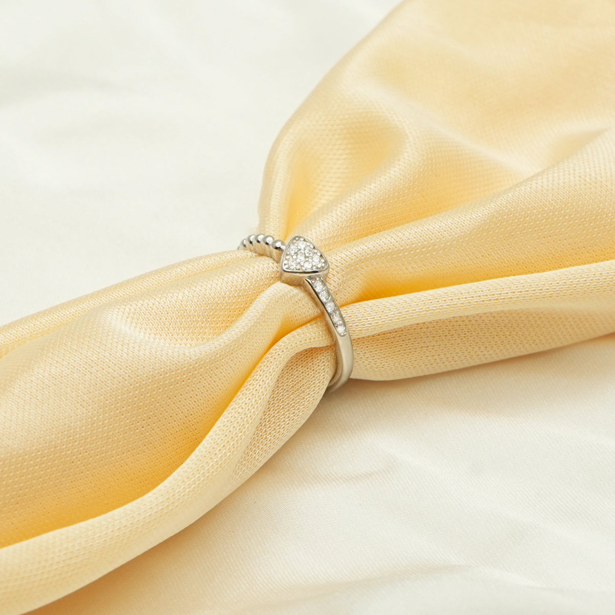 925 Silver Pevra Heart Ring - 925 sterling silver ring by Tassya Silver