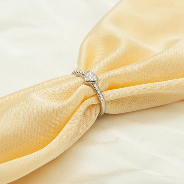 925 Silver Pevra Heart Ring