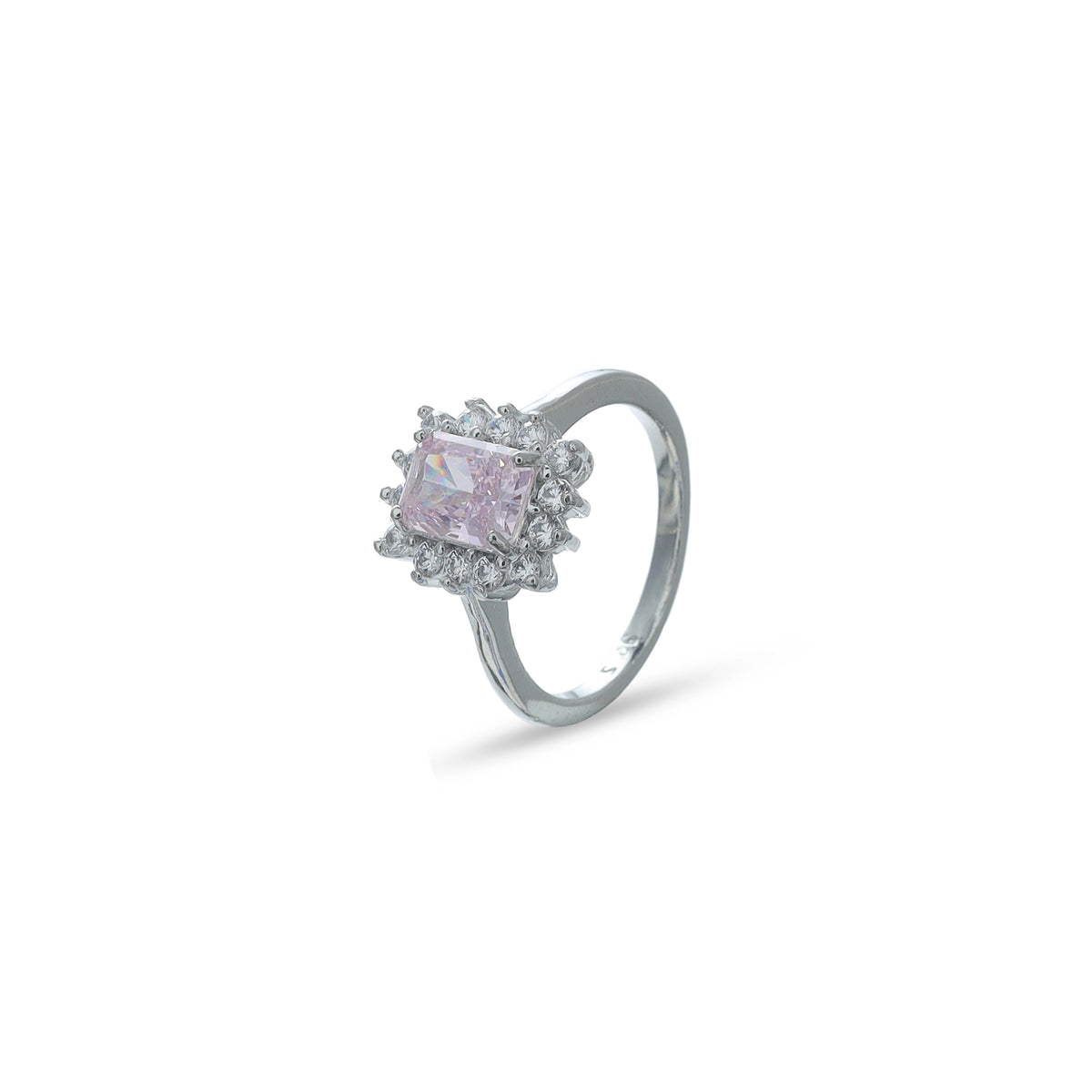 925 Silver Pink Bloom Ring - 925 sterling silver ring by Tassya Silver