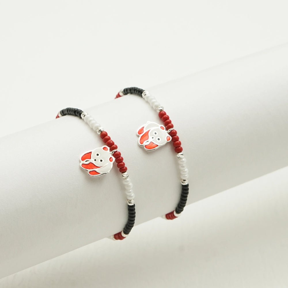 925 Silver Puppy Love Bracelet - 925 sterling silver bracelet by Tassya Silver