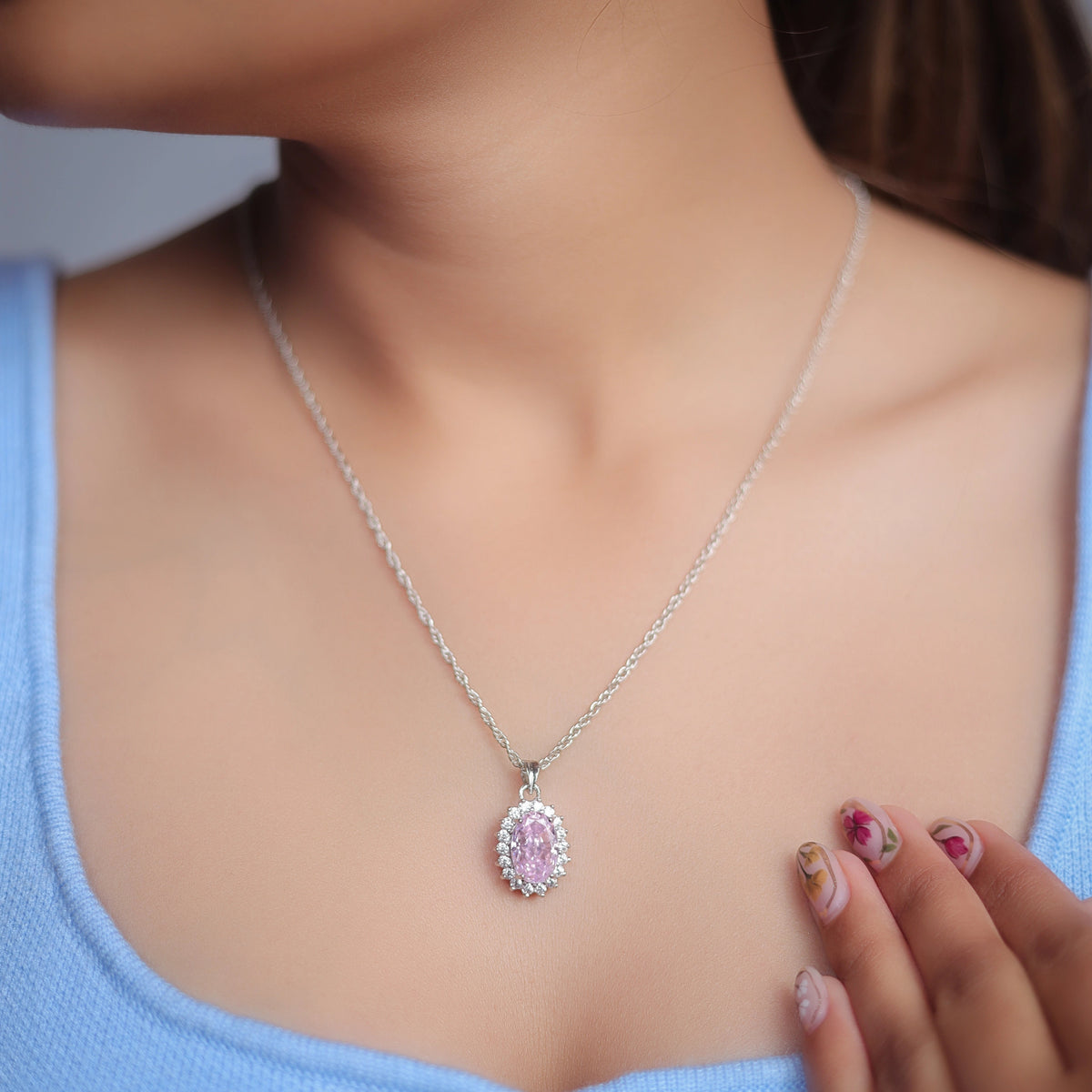 925 Silver Regal Bloom Pendant - 925 sterling silver pendant by Tassya Silver