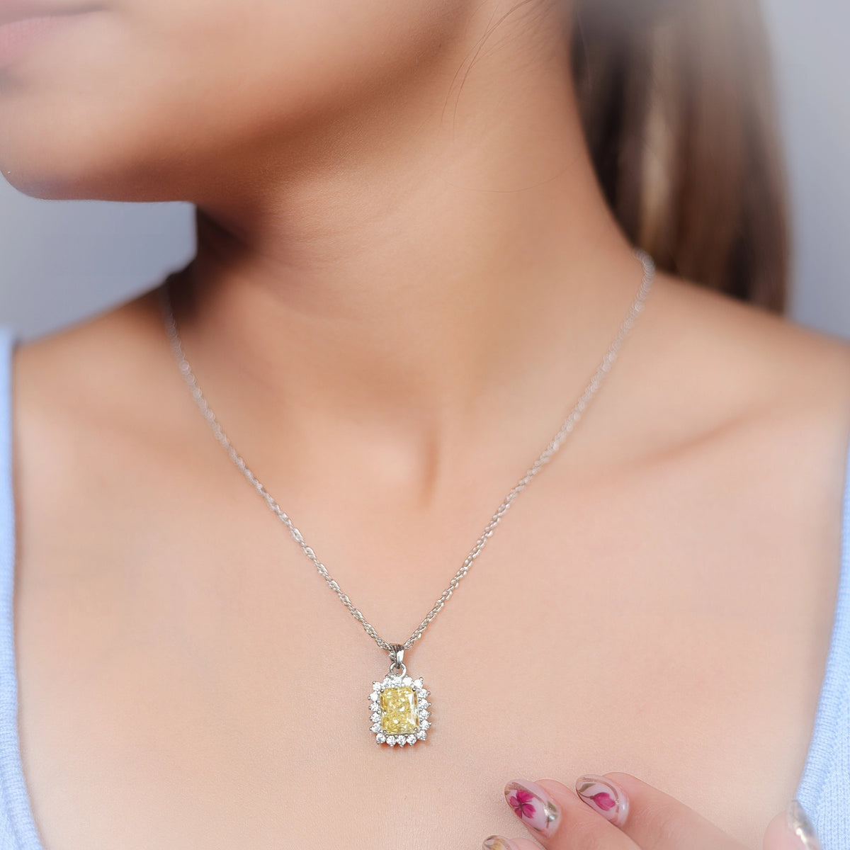 925 Silver Regal Radiance Pendant - 925 sterling silver pendant by Tassya Silver