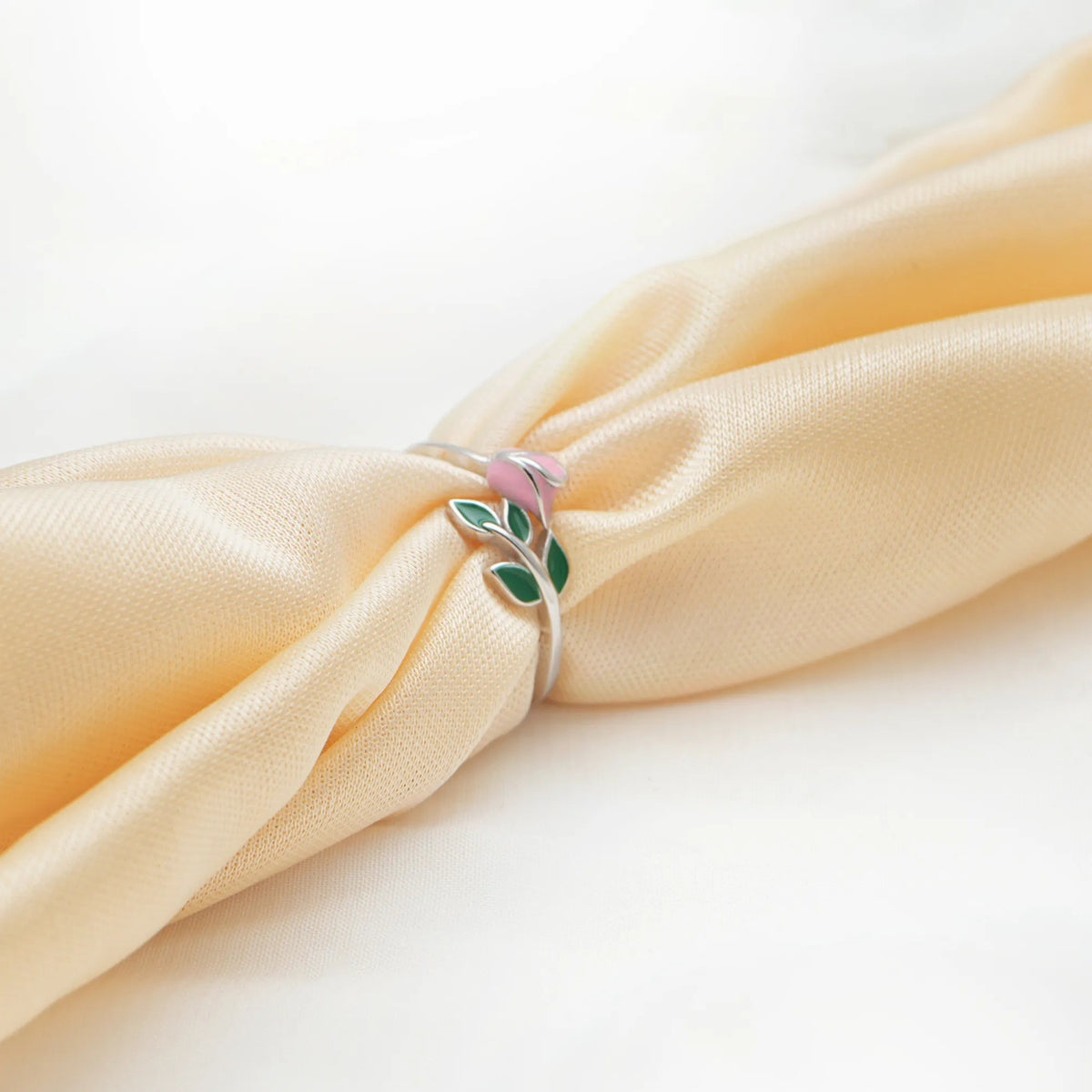 925 Silver Rosebud Garden Ring - 925 sterling silver ring by Tassya Silver