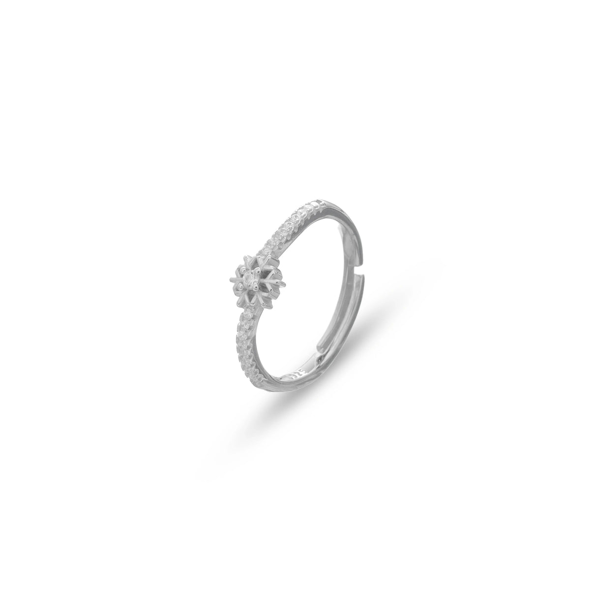 925 Silver Solara Bloom Floral Ring - 925 sterling silver ring by Tassya Silver