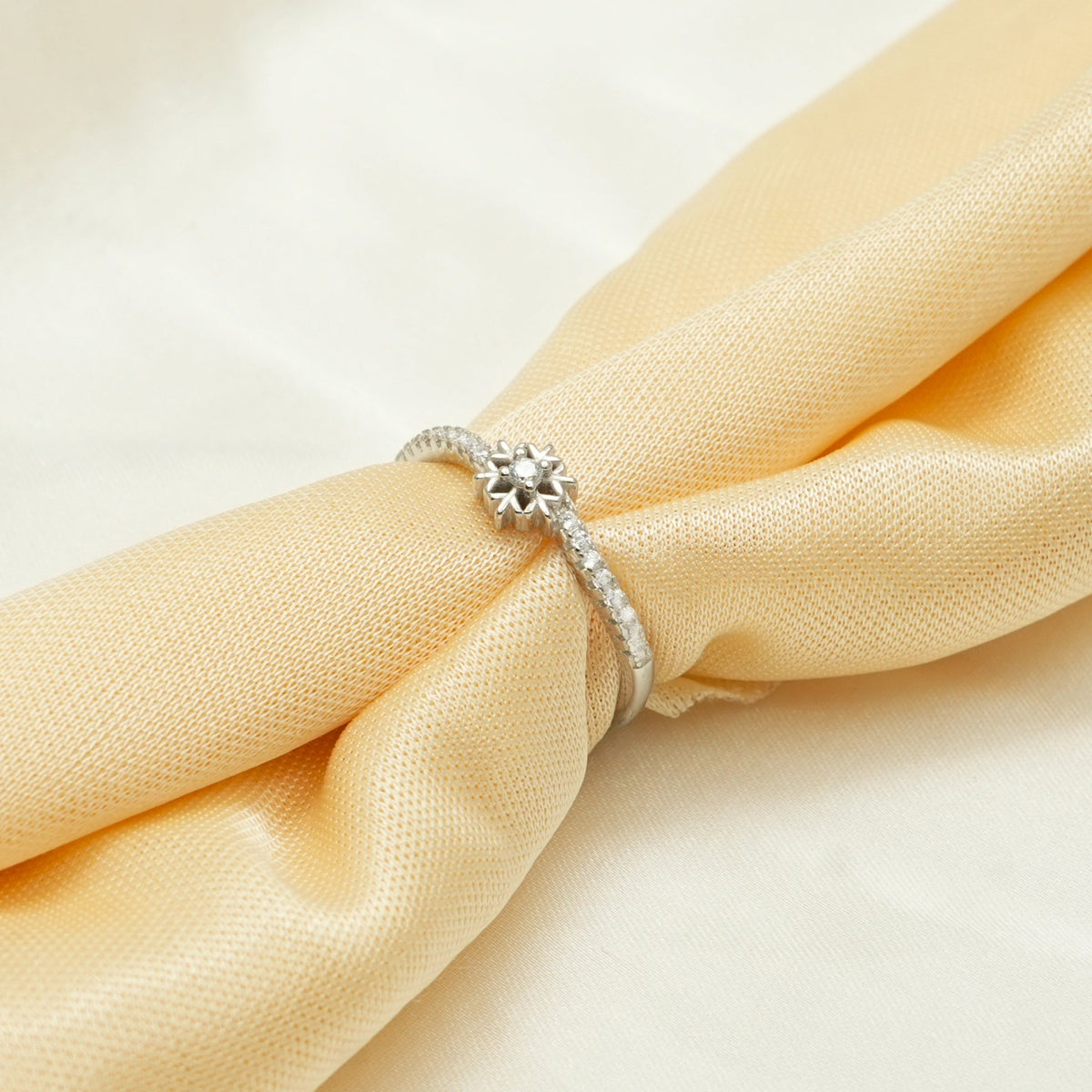 925 Silver Solara Bloom Floral Ring - 925 sterling silver ring by Tassya Silver